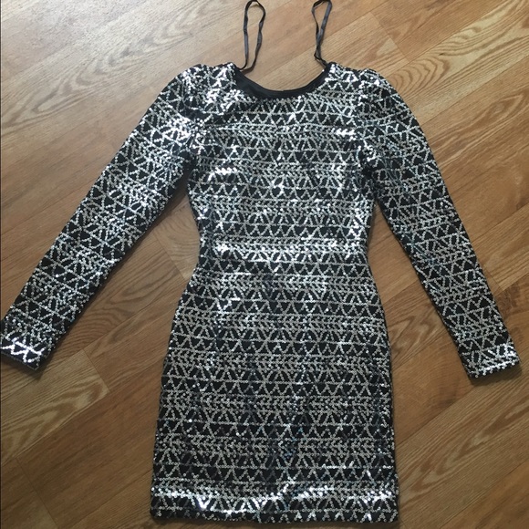 Arden B Cutout Sequin Dress