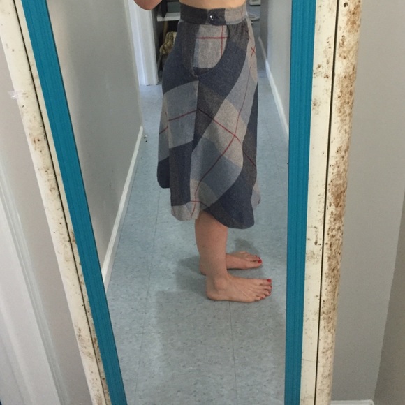 Vintage Wool EGO Plaid Skirt - Picture 4 of 4