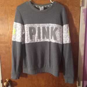 PINK reflective sweatshirt