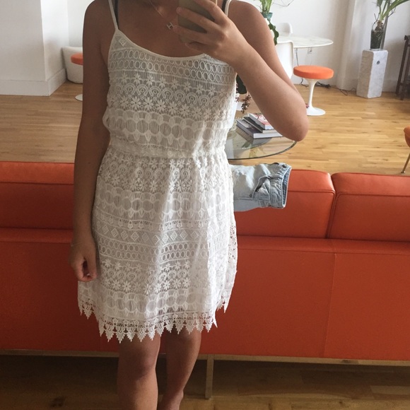 White lace dress