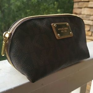 Michael Kors pouch makeup bag purse travel bag