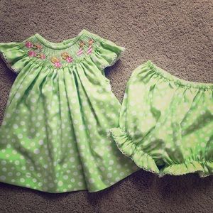 AMANDA REMEMBERED Smocked Summer 2pc set - 12mo