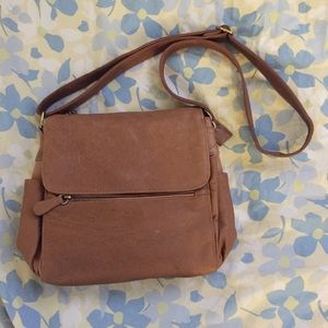Brown Leather Shoulder Bag