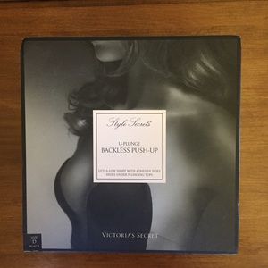 Adhesive U-Plunge Backless Push-up bra by VS (D)