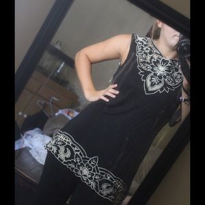 Embroidered twenty one tank top