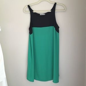 Color block tank dress