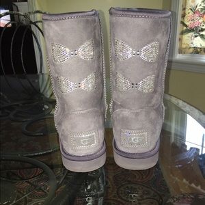 LIMITED EDITION Swarovski crystal short UGG boot