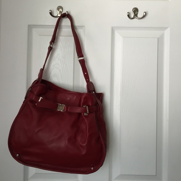 Kenneth Cole soft red leather shoulder bag - Picture 2 of 4