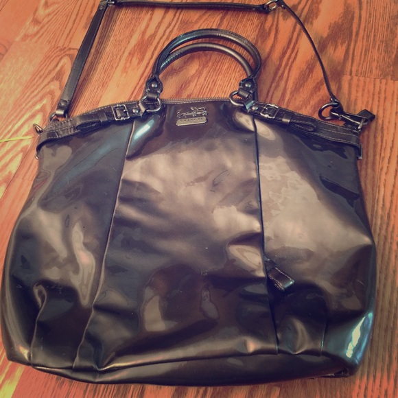 Coach Madison Satchel in Pewter