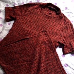 🔸FINAL PRICE🔸Red Ribbed Bodycon Dress