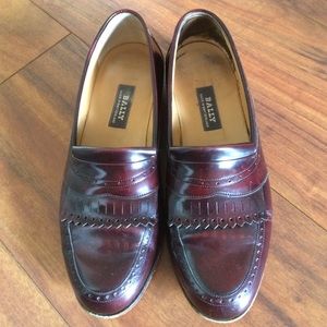 Bally wine-colored loafers
