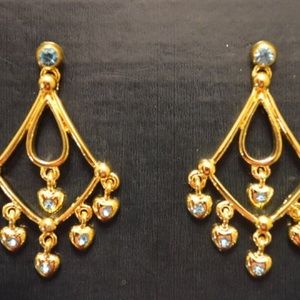 Blue "Queen of Hearts" earrings - 2pairs left