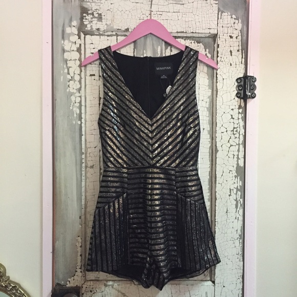 MinkPink Glimmer of Hope Playsuit