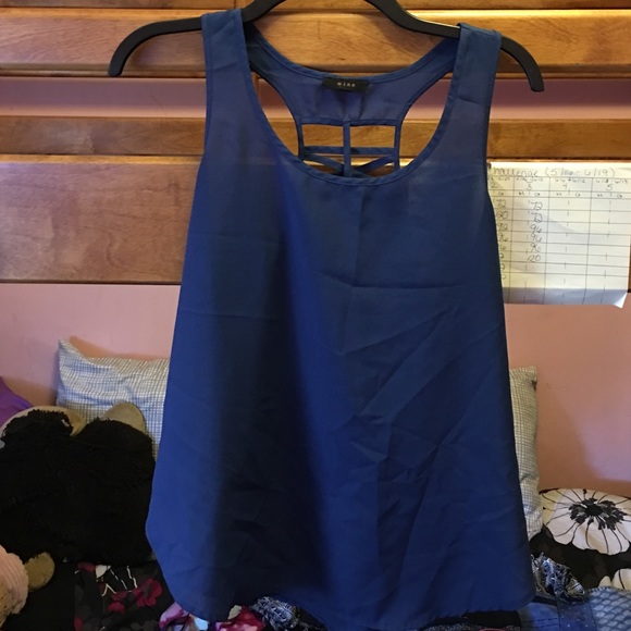 Navy blue tank top