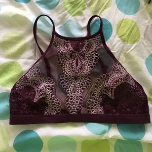 Victoria's Secret Crochet Lace High Neck Bralette