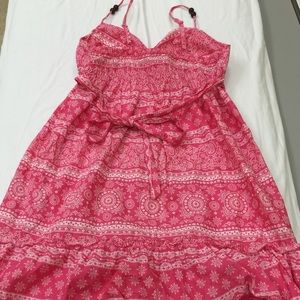 Sundress pink frilly large LEI