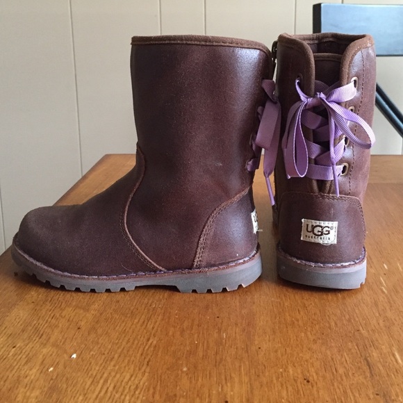 Kids ugg leather boots