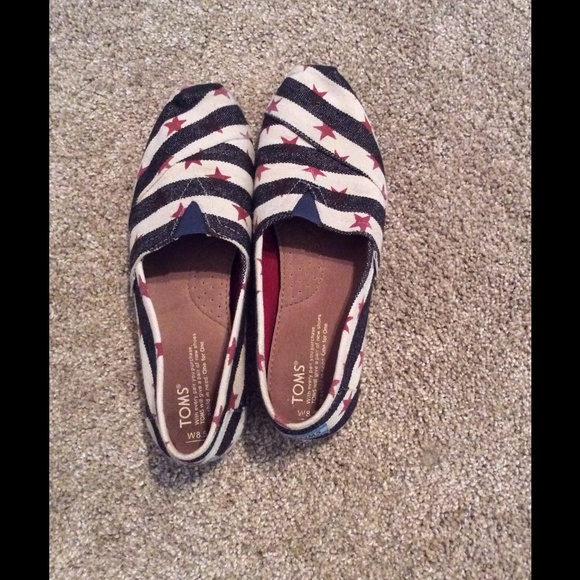 Canvas Star and Stripes TOMS