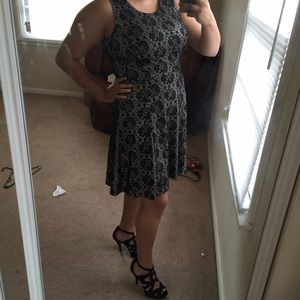 Black lace dress