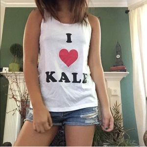 Forever 21 I ❤️ Kale Racerback Tank Top