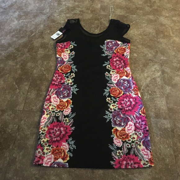 Floral Bodycon Dress Medium
