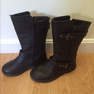 Girls calf high boots