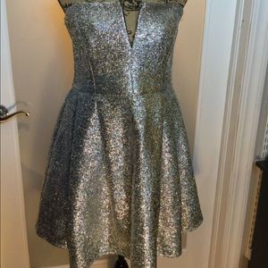 ✨⚡️ ASOS silver shimmering dress Make offers!!
