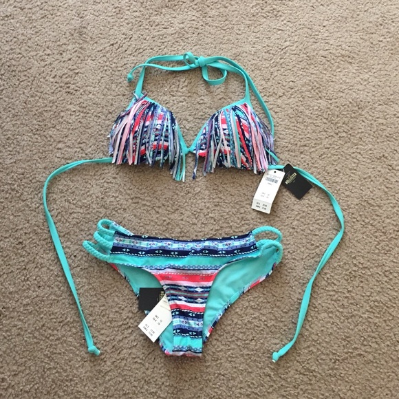 Aztec push up bikini set