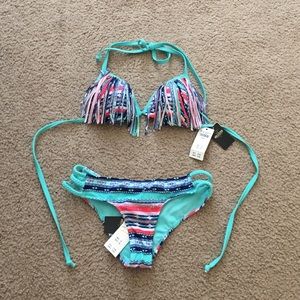 Aztec push up bikini set