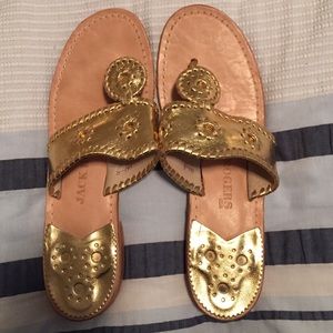 Jack Rogers Navajo Sandal in Gold