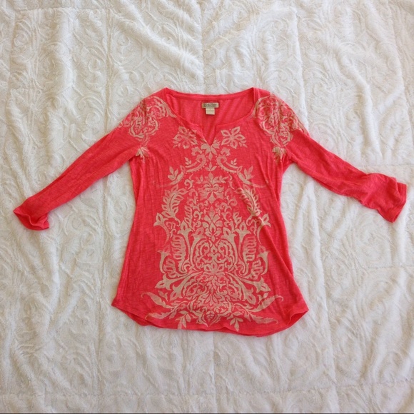 Lucky Brand 3/4 length sleeve top