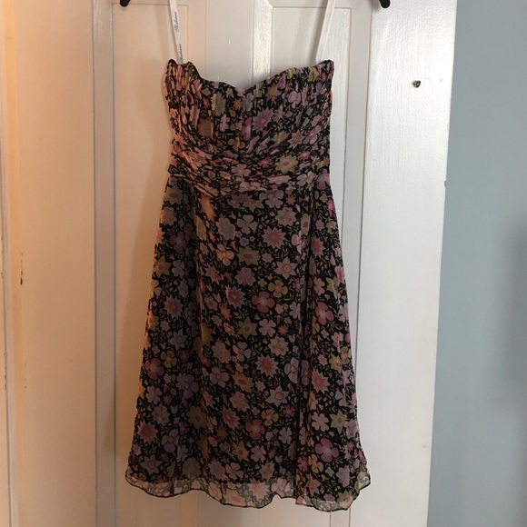 Shoshanna strapless floral dress