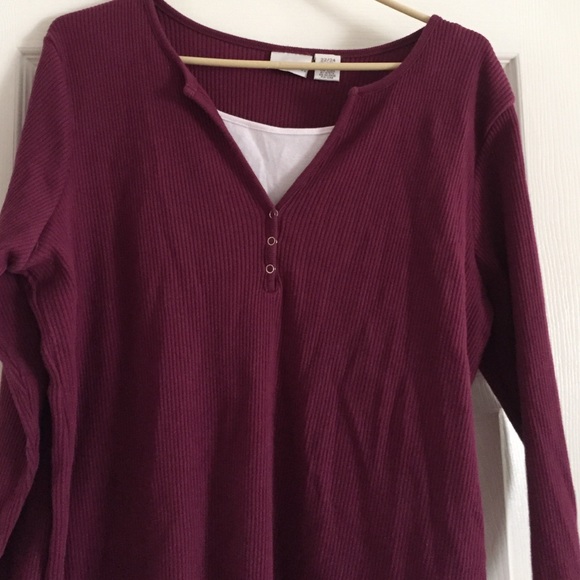 Long sleeve magenta shirt