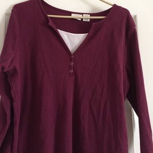 Long sleeve magenta shirt