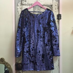 MINKPINK Dresses - MinkPink Blue & Black Sequin Dress MINKPINK Dresses - MinkPink Blue & Black Sequin Dress