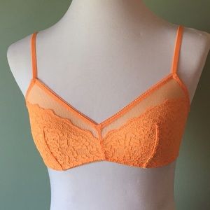 SALE NEW Orange lace Victoria's Secret bralettte