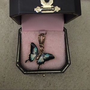 Blue juicy couture butterfly charm