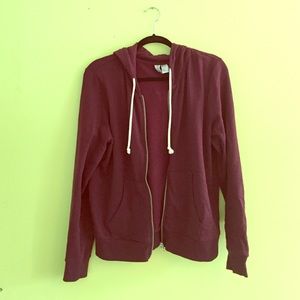 Burgundy hoodie