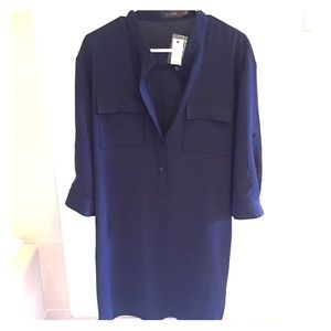 NWT The Limited Navy Blue Shirt dress