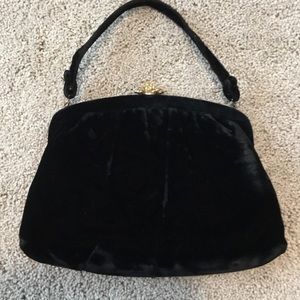 Bags - Vintage black velvet evening bag Bags - Vintage black velvet evening bag