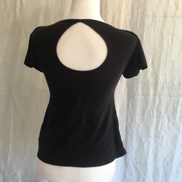 DKNY Jeans Black Casual Top Sz XS - Picture 2 of 4