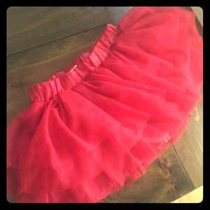H&M Girls Red Tutu Tulle Skirt (4-5)