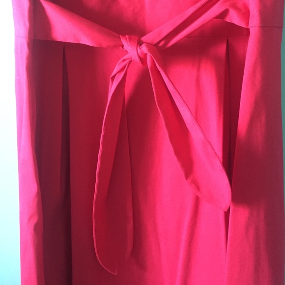 Theory Red Cap Sleeve A-Line Dress - Picture 4 of 4