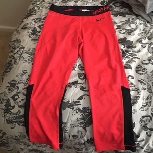 Nike Pro Capri with slight run on butt