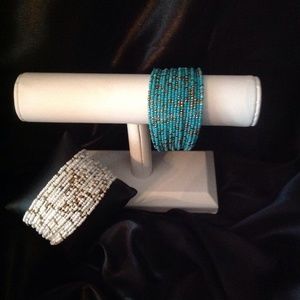 VERY cute cuff beaded bracelets!