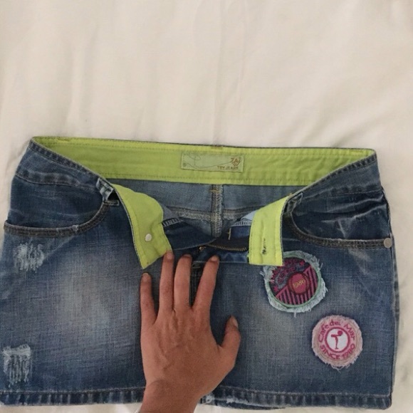 Cafe Del Mar Jean Skirt - Picture 2 of 4