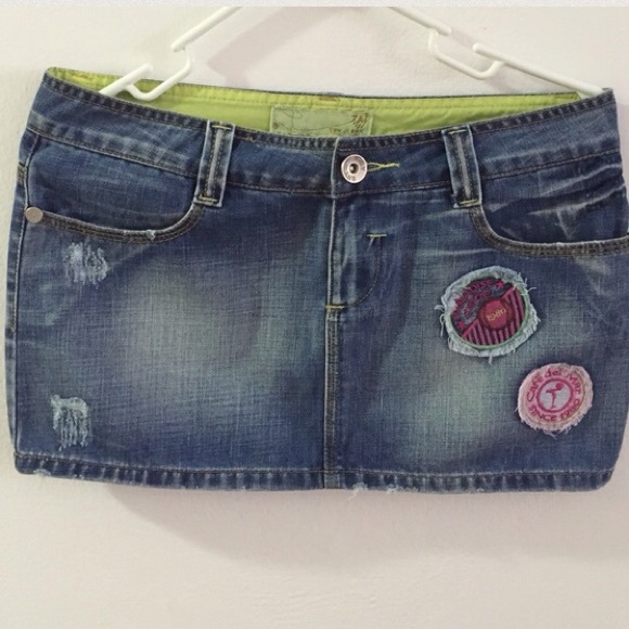 Cafe Del Mar Jean Skirt - Picture 1 of 4