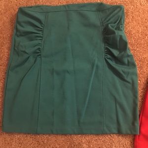 Turquoise Mini Skirt