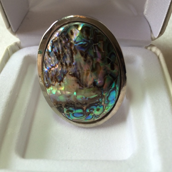 Beautiful Abalone Ring - Adjustable - Picture 2 of 4