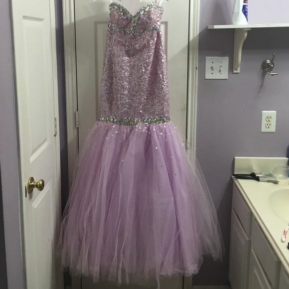 Mori Lee Orchid Mermaid style Prom Dress